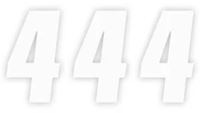 FACTORY EFFEX Factory Number 7in. No.4 White Universal Powersports Decal