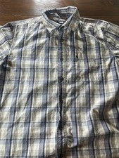 Carhartt Men  s Size Large Plaid Button Down Short Sleeve Work Shirt