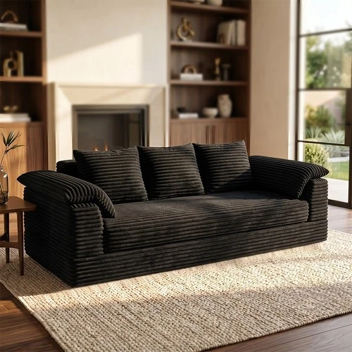 Convertible Sofa Bed,Folding Lounger Boneless Sofa Couch ,Floor Sofa W/CupHolder