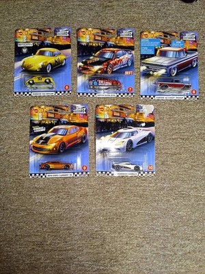 2020 Hot Wheels Premium Boulevard Mix #2 Set - 6-10 w/ Chevy, Nissan Porsche HTF