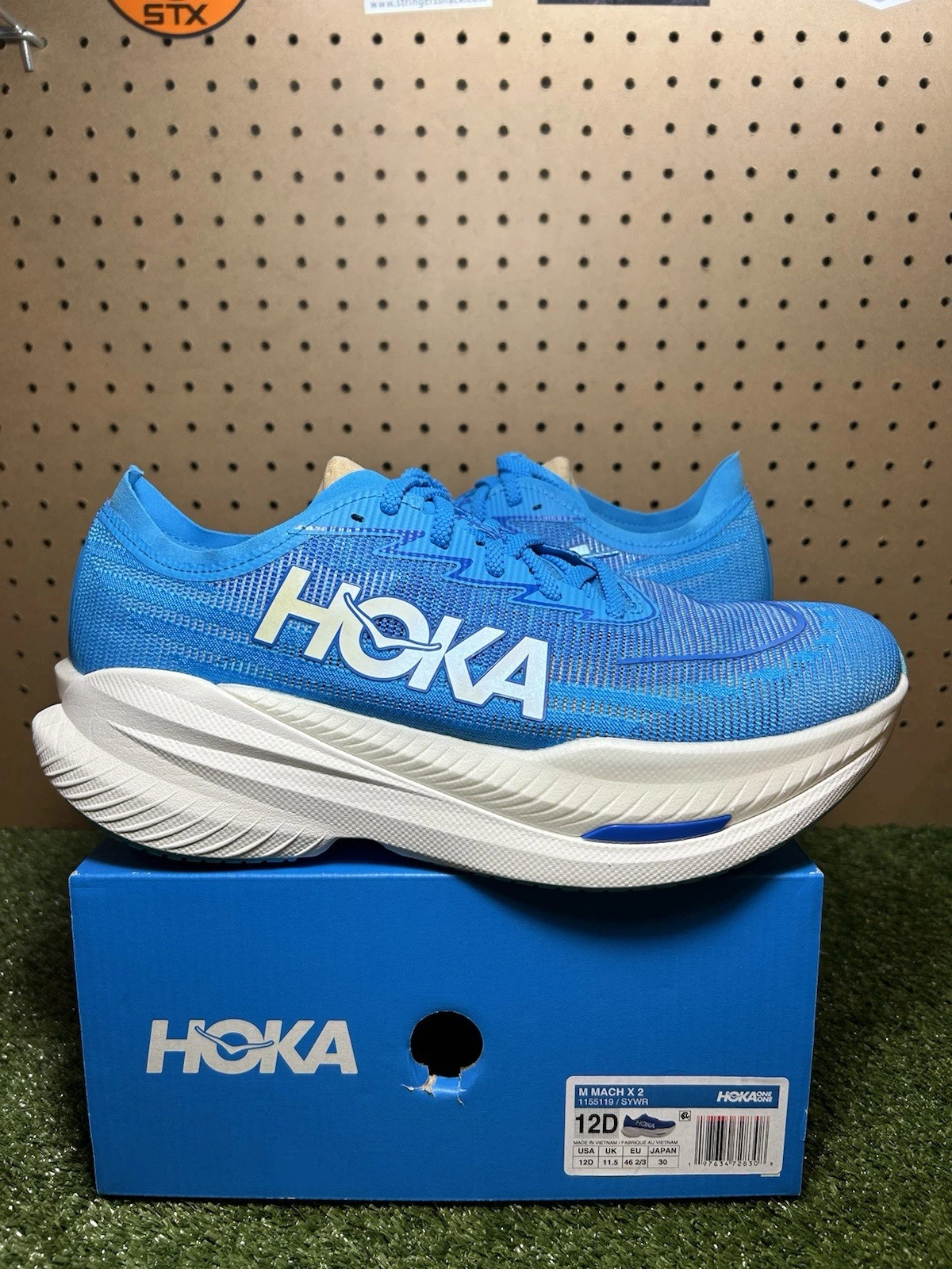 Hoka One One Mach X 2 Men’s Size US 12D Skyward Blue Athletic Running Shoes