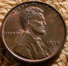 1930 D Lincoln Wheat Cent With Wood Grain Toning BU  CONDITION
