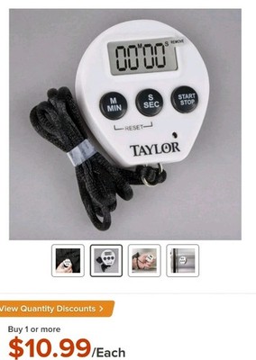     TAYLOR   CHEF'S TIMER & STOPWATCH  