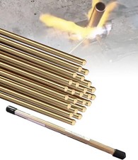 25 Brass Brazing Rods for Oxyacetylene Welding, DIY Crafts, Copper  Steel 1/16