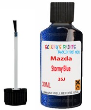 Paint Touch Up For Mazda Mazda 6 Stormy Blue Code 35J Scratch Car Chip Repair