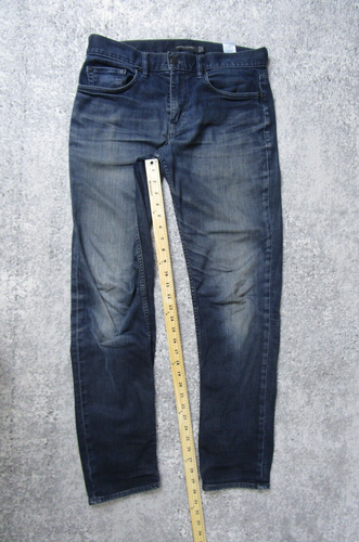 Banana Republic Jeans Men 30x32 34x30 Actual Slim Fit Blue Denim Pants Dark Wash - Picture 8 of 11