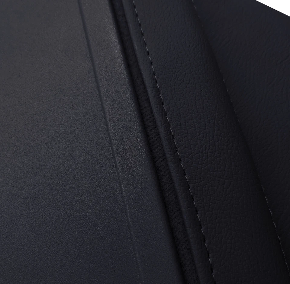 Se adapta a Dodge Ram 1500 1994-2001, 2500 PVC cuero parasoles cubierta revestimiento negro Foto 3 de 4