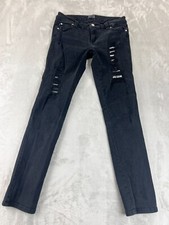 Tripp NYC Womens Pants Goth Black Punk Rave Y2K VTG Size 9 Skinny Daang Goodman