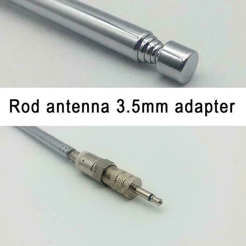 F Type Telescopic Aerial Antenna 75 Ohm with TV / 3.5 Adapter Bose Wave Radio FM - Picture 5 of 7