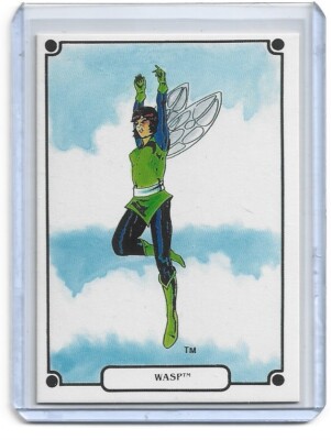 1988 Marvel Universe Series IV Heroic Origins Trading Card #82 WASP