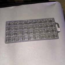 Vintage Viva Ravioli Pasta Maker metal Mold 36 Squares, Italy