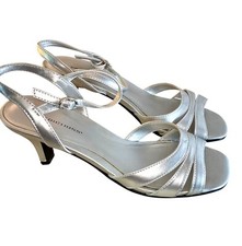 Predictions Womens Silver Sandals  Open Toe S...