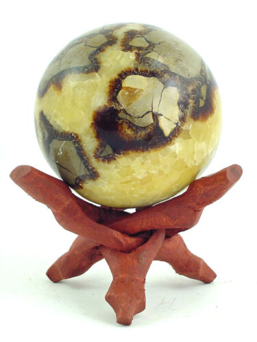 BUTW Septarian Gemstone Dragon Stone 76mm/3" Lapidary Carved Sphere 0745P - Picture 1 of 3