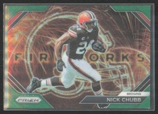 2023 Panini Prizm Fireworks Green Nick Chubb #F-13