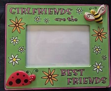 GIRLFRIENDS ARE THE BEST FRIENDS PICTURE FRAME. 7.25