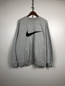 Vintage Sudadera Nike Bordado explicar Big Logo Talla XL Cuello Redondo |  eBay