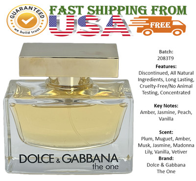 Dolce & Gabbana The One Women's Eau de Parfum Spray - 2.5oz