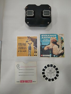 Sawyer's View-Master Stereoscope 3D Viewer model C  BLACK 1 reel 8 1946-1955