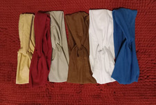 PRICE REDUCED 6 Womens Solid Colors Wide Headband Elastic Boho Hair Wrap