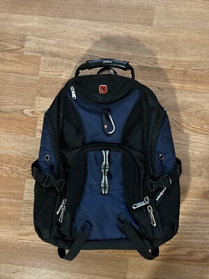 SWISSGEAR 1900 Scansmart Laptop Backpack - Black/Blue