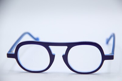 NEW ANNE & VALENTIN AURIOL 23A21 PURPLE BLUE AUTHENTIC EYEGLASSES 44-23