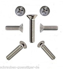 Senkkopfschrauben 3 mm M3 DIN 965  3 x 6 bis ...