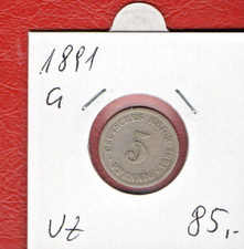5 PF 1891  G  ab 5 auktionen portofrei