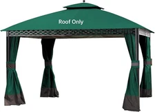 Replacement Top Cover 10X12Ft Oakmont Gazebo L-GZ1188PST-A or Pinehurst Green