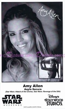 Disney Star Wars Weekends 2015 Amy Allen Pre-Signed Photo Aayla Secura