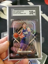2020-21 Lamelo Ball Obsidian Orange Electric Etch ROOKIE RC 14/50 SGC 10 MINT