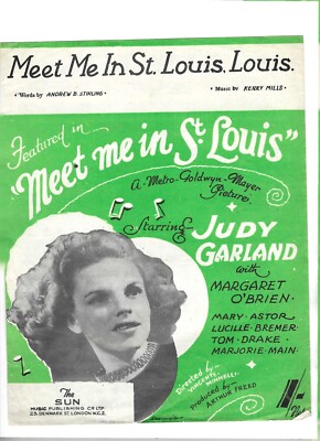 Judy Garland Noten ''Met Me In St. Louis, Louis'' von Andrew Stirling & Kerry