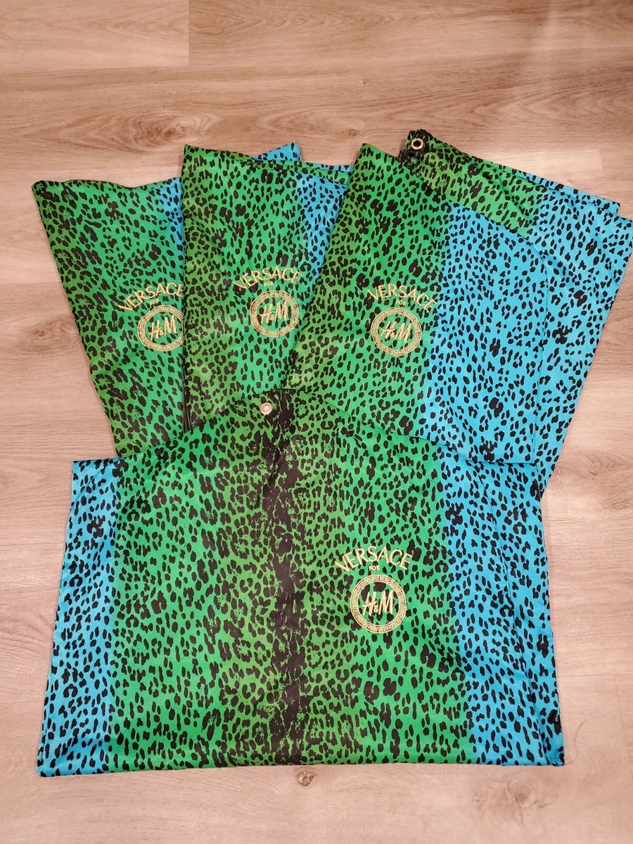 VERSACE for H M Animal Print Garment Bags Shoe Bag Velvet Hangers Lot RARE