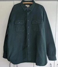 LL BEAN Vintage CHAMOIS Cloth Shirt Freeport Maine Men's Size XL Reg  