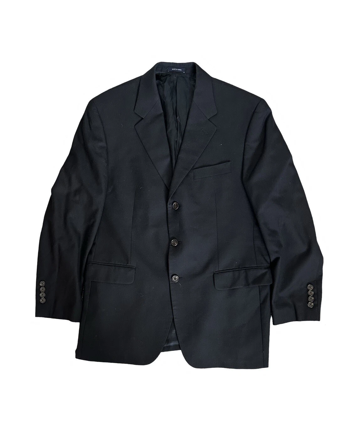 Ralph Ralph Lauren Blazer Men's Sports Coat Black Suit Jacket 100% Wool Size 41R