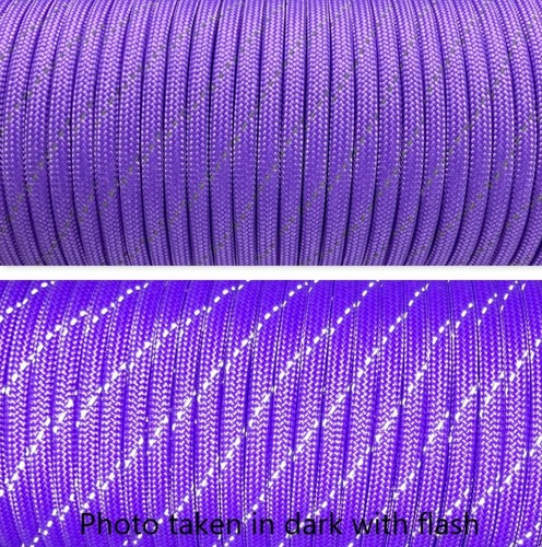 4 mm Paracord 550 Mil Spec 7 fili lunghe 25 piedi cordino sopravvivenza boscaglia - Foto 44 di 93