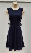 TEA DRESS,SKATER,FIT & FLARE,60S,70S,80S,90S VINTAGE LOOK,WAREHOUSE,BLUES,IZE 10