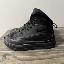 Nike Women  s Size 5.5 ACG Woodside Boots Triple Black Shoes Sneakers