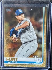2019 Topps Wilmer Font Gold #ed 189/2019 #429 Tampa Bay Rays