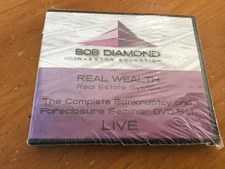 REAL WEALTH - Bankruptcy & Foreclosure Real Estate System DVD Set By Bob Diamond