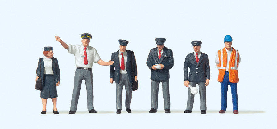 Preiser 10410 HO/OO Gauge BR Railway Staff/Personnel Figures