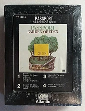 PASSPORT GARDEN OF EDEN 8 TRACK TAPE 1979 ATLANTIC TP 19233 RARE - SEALED NEW!!!