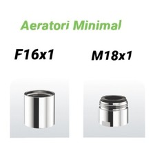 AERATORE MINIMAL ROMPIGETTO FILTRO X RUBINETTO LAVABO BIDET M 18x1 e F16x1  