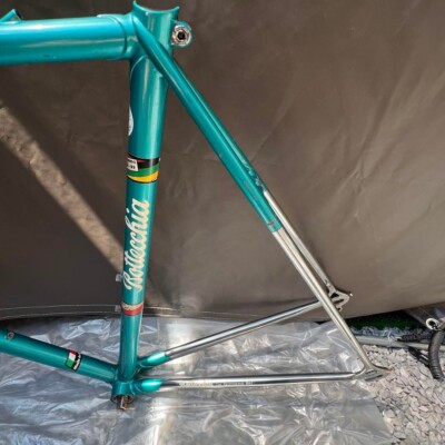 Bottecchia Vintage Road Bike Frame Set Green Seat Tube 550mm Top