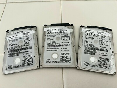 Lot of 4 Hitachi 320GB 2.5'' SATA Laptop Hard Drives Z7K320-320 HTS723232A7A364