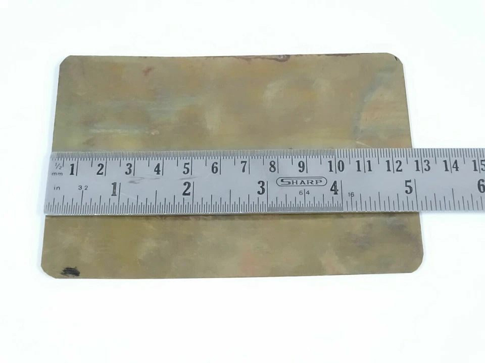 Vintage Voiture Austin Birmingham Angleterre Laiton Données Fantaisie Plaque - Photo 4/4