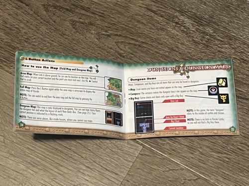 Legend of Zelda Link to the Past Manual Booklet Nintendo Game Boy Advance GBA - Picture 2 of 3