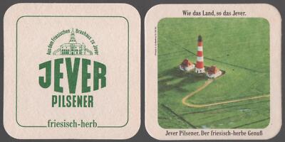 Old Beer Mat JEVER Series Lighthouses *BD601b