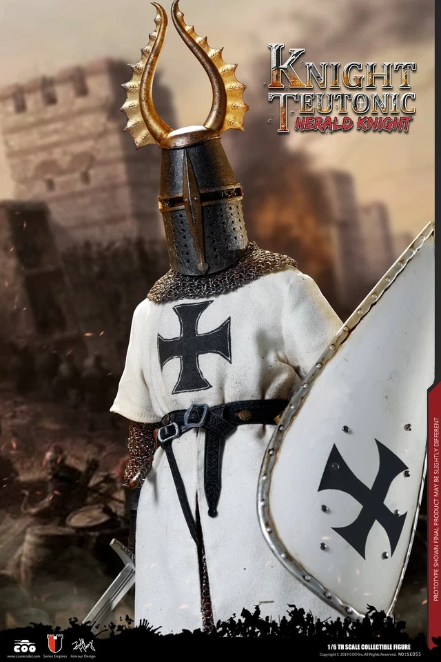 COOMODEL SE055 EMPIRES SERIES HERALD OF KNIGHTS TEUTONIC 1/6 FIGURE (NO BOX) - Image 3 of 4