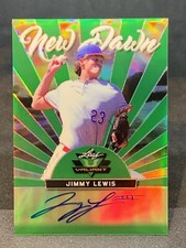 JIMMY LEWIS SP RC AUTO #/99~ 2019 LEAF VALIANT “THE TALENT” DODGERS 78th OVERALL