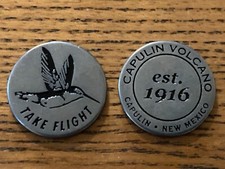 PARQUE NACIONAL VOLCÁN CAPULINA Medallón Especial Nuevo México 1916 Colibrí 1916